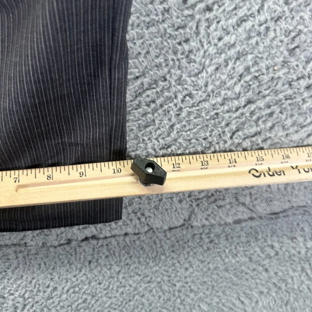 Banana Republic Pant 38x30 Gray Pinstripe Wool Dress Straight Preppy Business